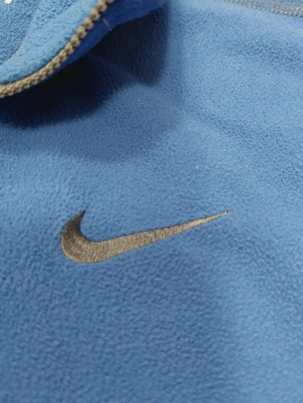 Nike Women's Therma-fit Quarter-zip Jacket Medium Blue Long Sleeve Pockets